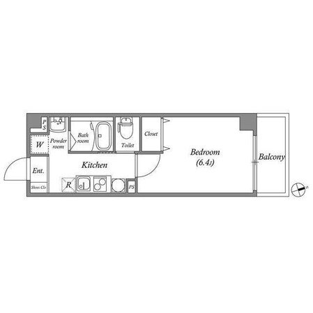 粉浜駅 徒歩1分 8階の物件間取画像